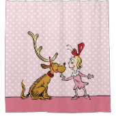 Grinch | Max & Cindy Lou Who Douchegordijn (Voorkant)