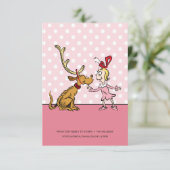 Grinch | Max & Cindy Lou Who Kaart (Staand voorkant)