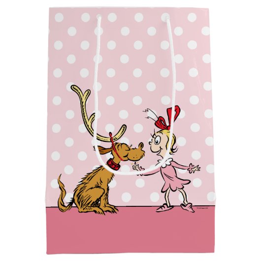 Grinch | Max & Cindy Lou Who Medium Cadeauzakje (Achterkant)
