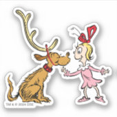 Grinch | Max & Cindy Lou Who Sticker (Voorkant)
