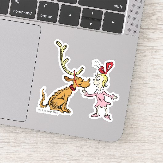 Grinch | Max & Cindy Lou Who Sticker (Detail)