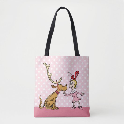 Grinch | Max & Cindy Lou Who Tote Bag (Voorkant)