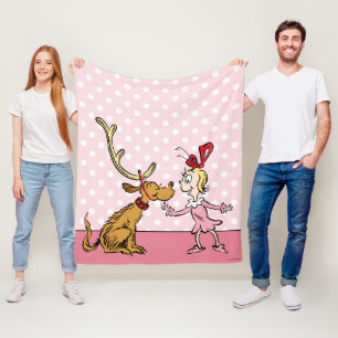 Grinch   Max & Cindy Lou Wie Fleece Deken