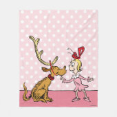 Grinch | Max & Cindy Lou Wie Fleece Deken (Voorkant)