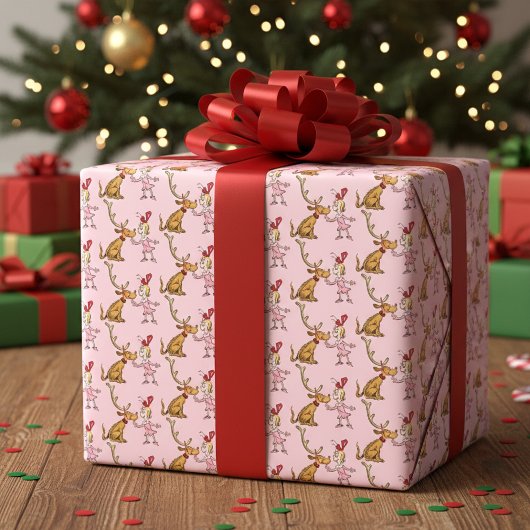 Grinch | Max & Cindy Lou Wie Inpakpapier Vel
