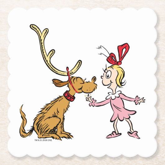 Grinch | Max & Cindy Lou Wie Kartonnen Onderzetters (Voorkant)