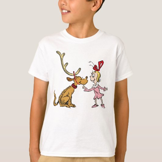 Grinch | Max & Cindy Lou Wie T-shirt (Voorkant)