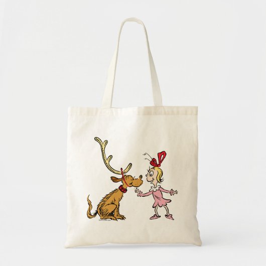 Grinch | Max & Cindy Lou Wie Tote Bag (Voorkant)