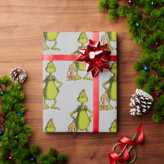 Grinch | Max & Grinch Houding Cadeaupapier (Feestdagen Geschenken)