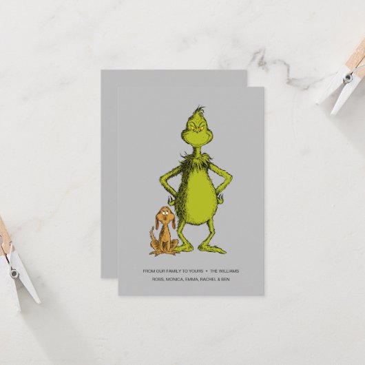 Grinch | Max & Grinch Houding Kaart (Voorkant / Achterkant in situ)