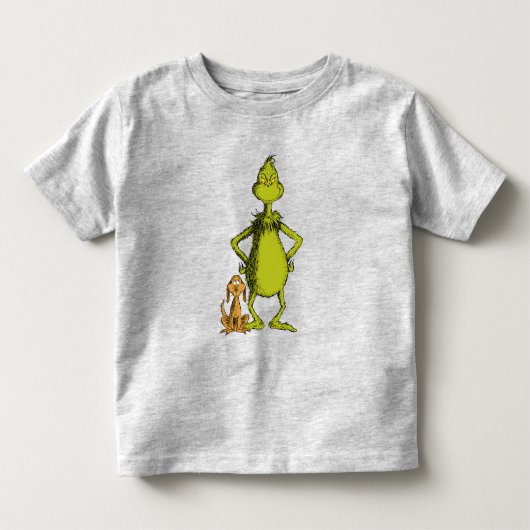 Grinch | Max & Grinch Houding Kinder Shirts (Voorkant)