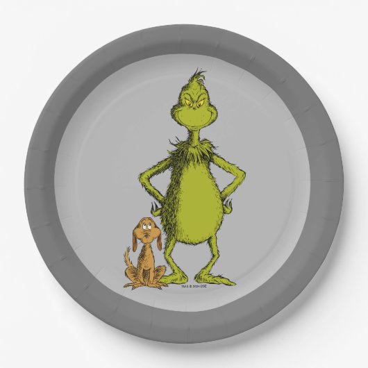 Grinch | Max & Grinch Houding Papieren Bordje (Voorkant)