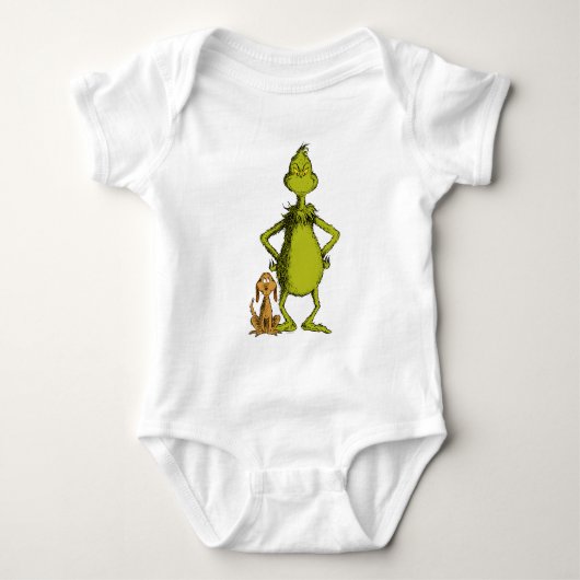 Grinch | Max & Grinch Houding Romper (Voorkant)