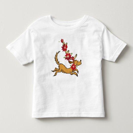 Grinch | Max Kerst Poinsettia Kinder Shirts (Voorkant)
