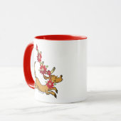 Grinch | Max Kerst Poinsettia Mok (Voorkant links)