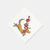 Grinch | Max Kerst Poinsettia Servet (Hoek)
