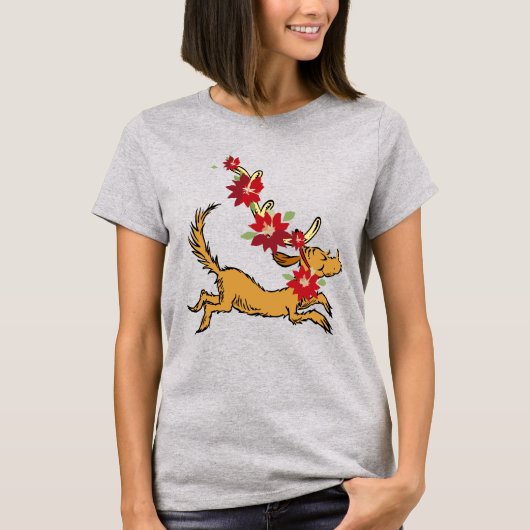 Grinch | Max Kerst Poinsettia T-shirt (Voorkant)