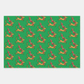Grinch | Max Kerst Pointsettia Inpakpapier Vel (Voorkant 2)