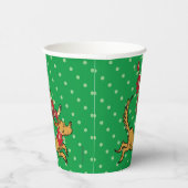 Grinch | Max Kerst Pointsettia Papieren Bekers (Rechts)