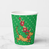 Grinch | Max Kerst Pointsettia Papieren Bekers (Voorkant)