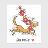 Grinch | Max Kerst Pointsettia Sticker (Vel)