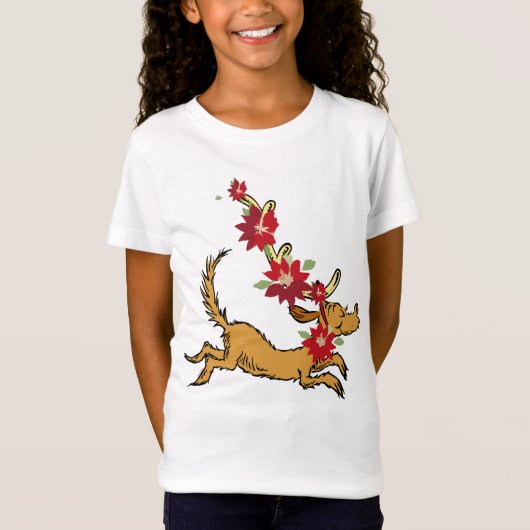Grinch | Max Kerst Pointsettia T-shirt (Voorkant)