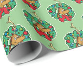 Grinch | Max Kerstkrans Cadeaupapier (Rol Hoek)