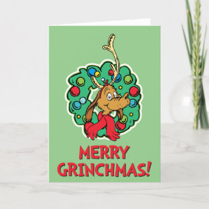 Grinch Max Kerstkrans Feestdagen Kaart