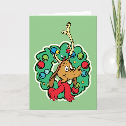 Grinch | Max Kerstkrans Kaart (Voorkant)