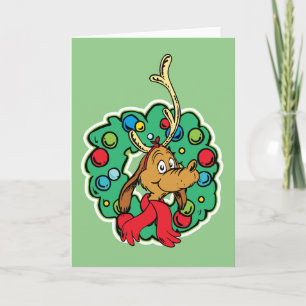 Grinch Max Kerstkrans Kaart