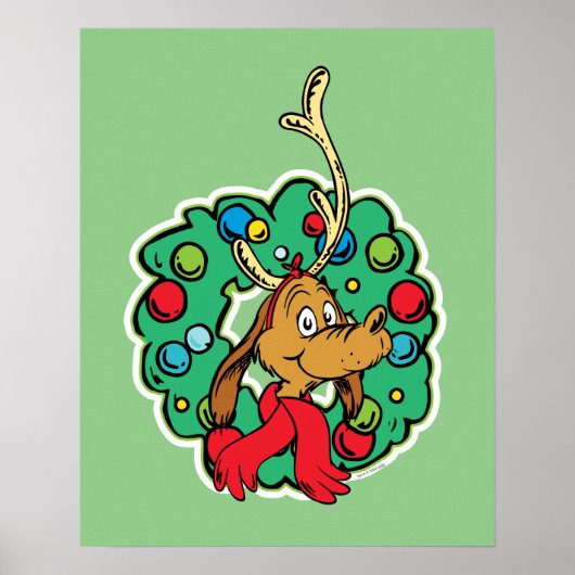 Grinch | Max Kerstkrans Poster (Voorkant)