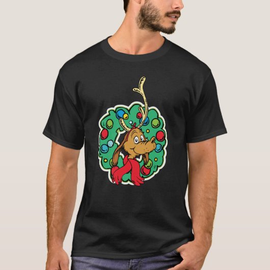 Grinch | Max Kerstkrans T-shirt (Voorkant)