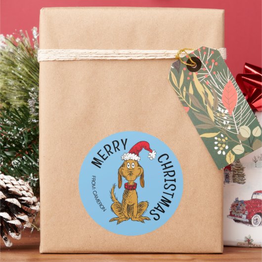 Grinch | Max Kerstman | Kerstcadeau label (Feestdagen)