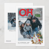 Grinch & Max Personalized Photo Holiday Card Feestdagenkaart (Voorkant / Achterkant)