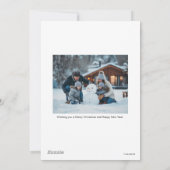 Grinch & Max Personalized Photo Holiday Card Feestdagenkaart (Achterkant)