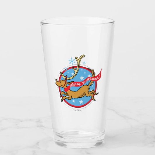 Grinch | Max Prettig Grinchfeest! Glas (Voorkant)