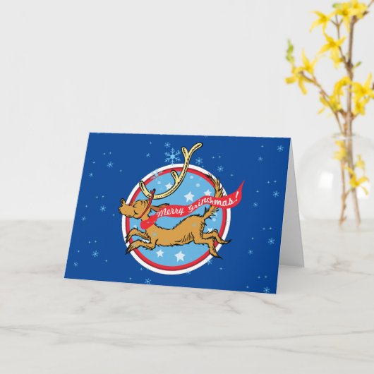 Grinch | Max Prettig Kerstfeest! Kaart (Gele Bloem)