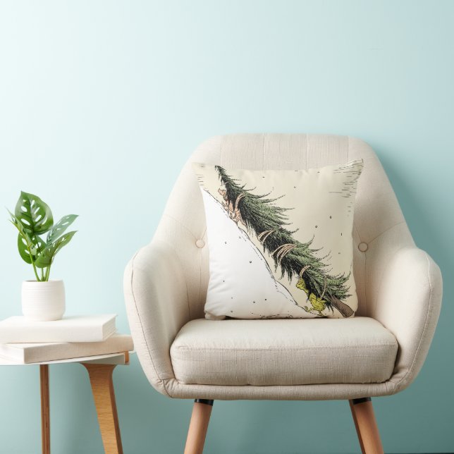 Grinch & Max Return the Christmas Tree Kussen (Stoel)