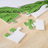 Grinch & Max Weglopende slee Legpuzzel (Zijkant)