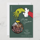 Grinch Merry Grinchmas Familie Foto Kerstmis (Voorkant)