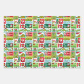 Grinch Merry Grinchmas Patroon Inpakpapier Vel (Voorkant 3)