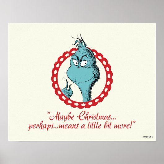 Grinch | Misschien Kerstmis… Poster (Voorkant)