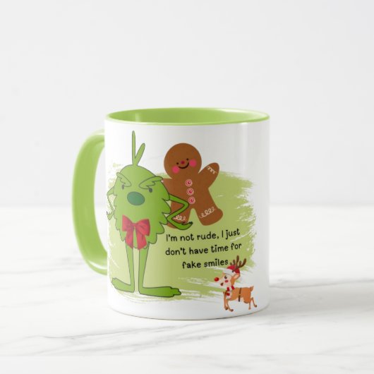 Grinch Mok - Een slok van onheil en plezier (Voorkant links)