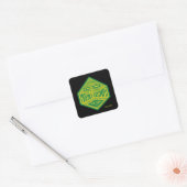 Grinch | Mount Crumpit Vierkante Sticker (Envelop)