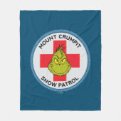 Grinch | Mt. Crumpit Sneeuw Patrouille Fleece Deken (Voorkant)