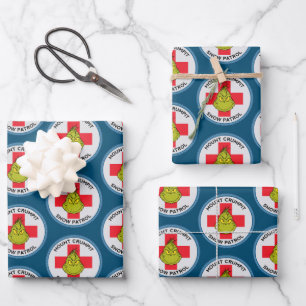 Grinch Mt. Crumpit Sneeuw Patrouille Inpakpapier Vel