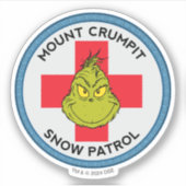 Grinch | Mt. Crumpit Sneeuw Patrouille Sticker (Voorkant)