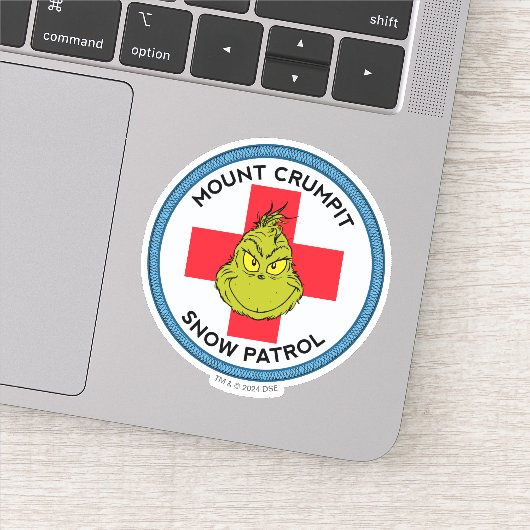 Grinch | Mt. Crumpit Sneeuw Patrouille Sticker (Detail)