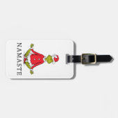 Grinch | Namaste Kerstman Bagagelabel (Voorkant horizontaal)