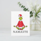 Grinch | Namaste Kerstman Briefkaart (Staand voorkant)